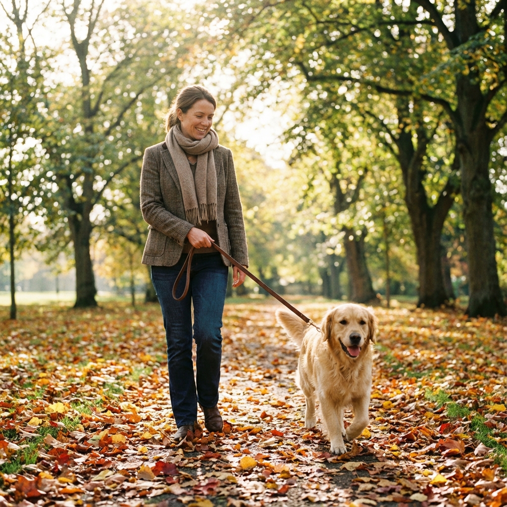 愛犬とのお散歩アート