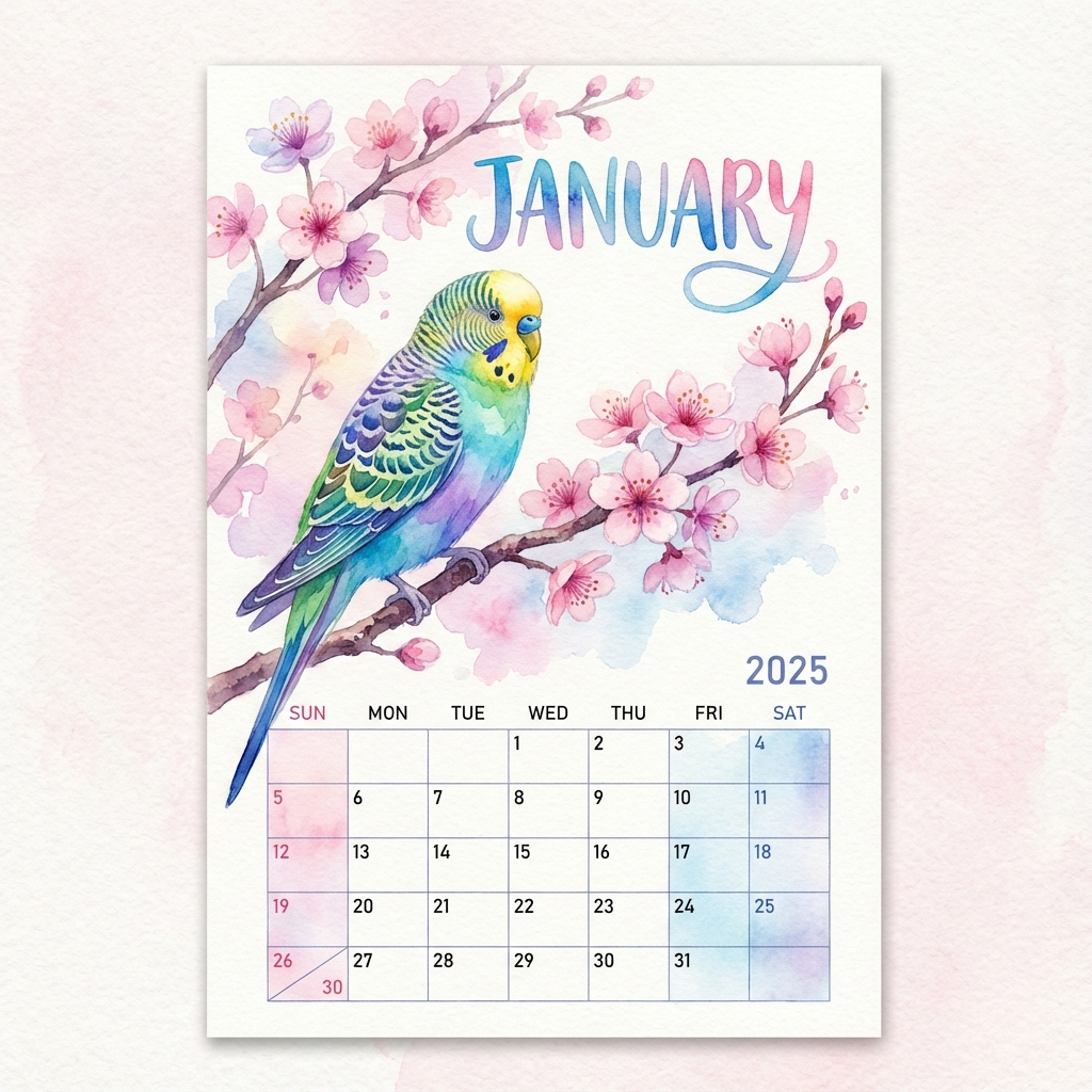 1月のカレンダー